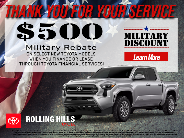 $500 Military Rebate