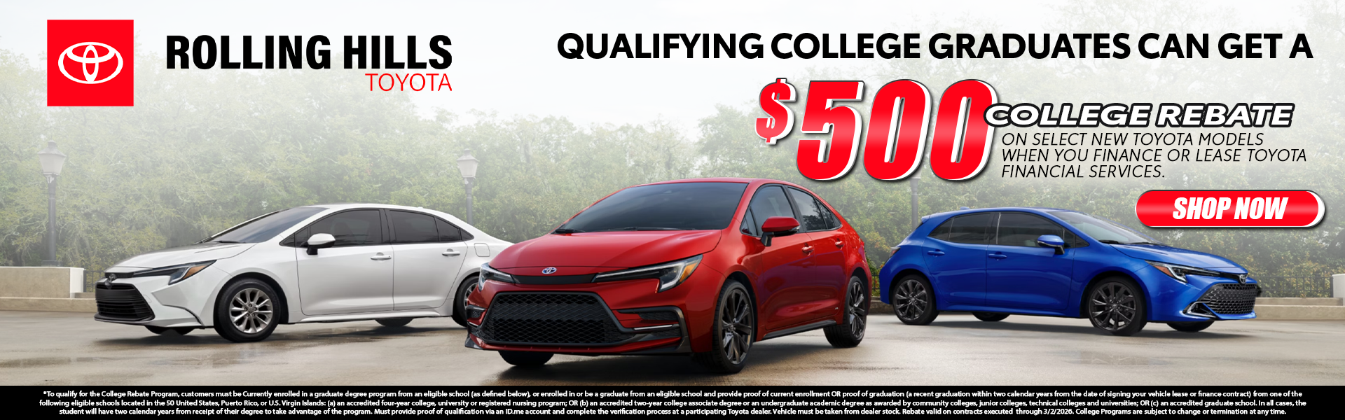 College Grad Discount