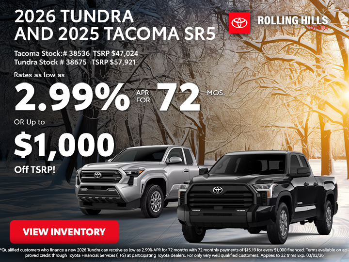 2026 Toyota Tundra & 2025 Tacoma