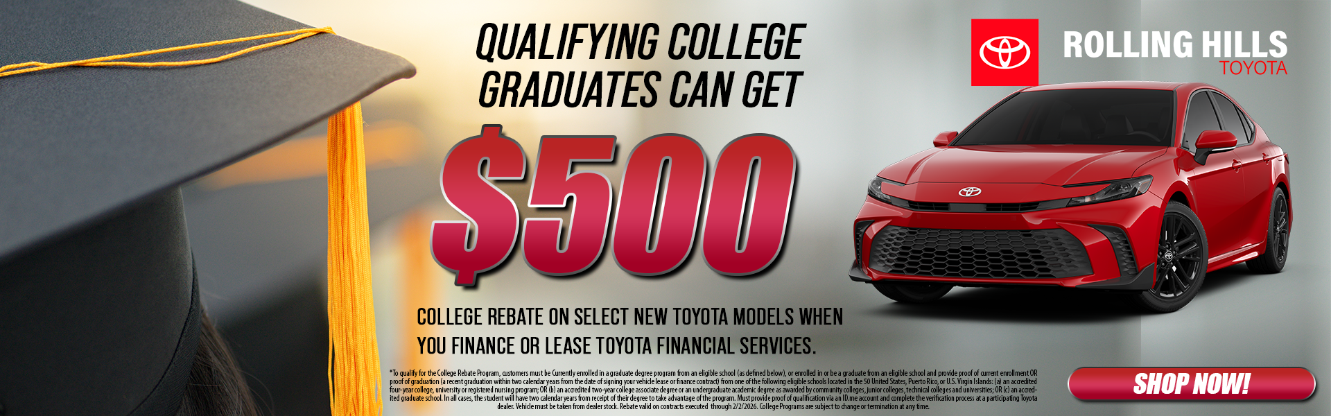 College Grad Discount